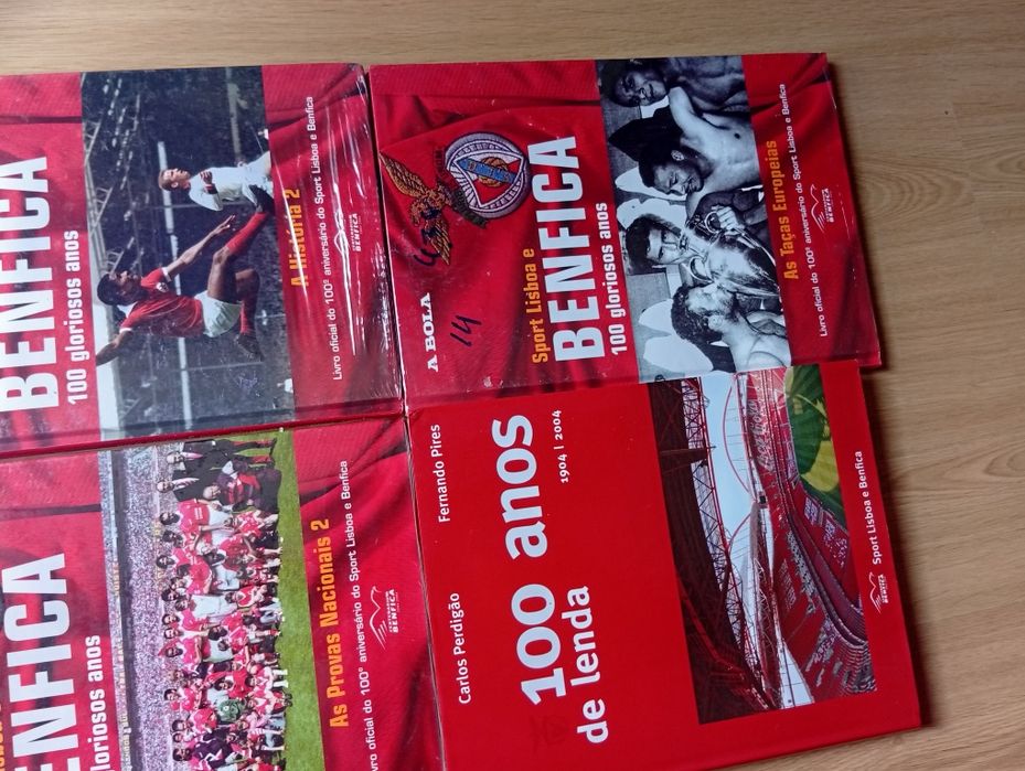 Conjunto de livros sport Lisboa e Benfica