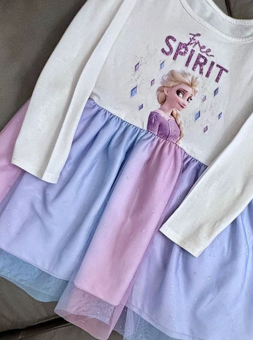 Elsa, Elza, Frozen, Kraina lodu  104 110  TIUL BROKAT