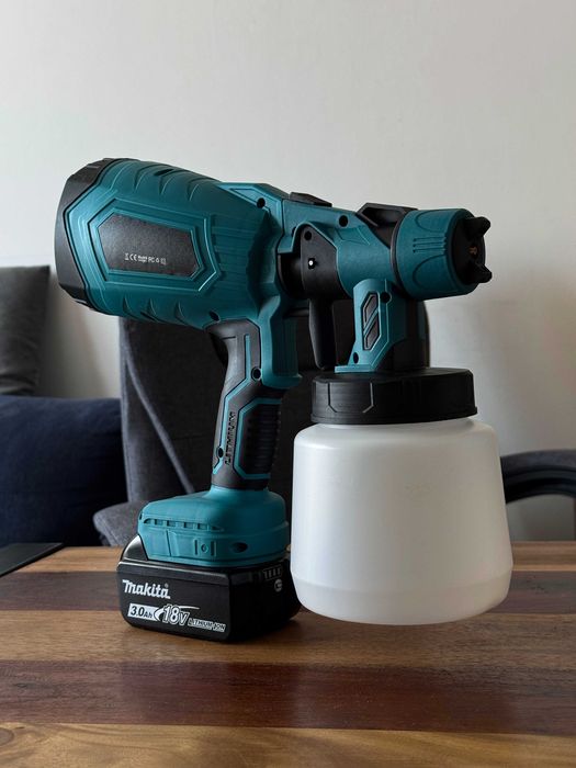 Pistolet do farby z regulacją – pasuje do baterii Makita LXT 18V