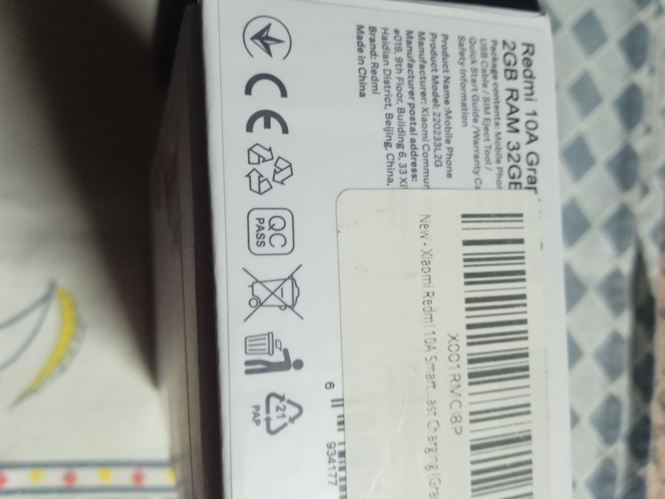 Redmi 10 A "Novo"
