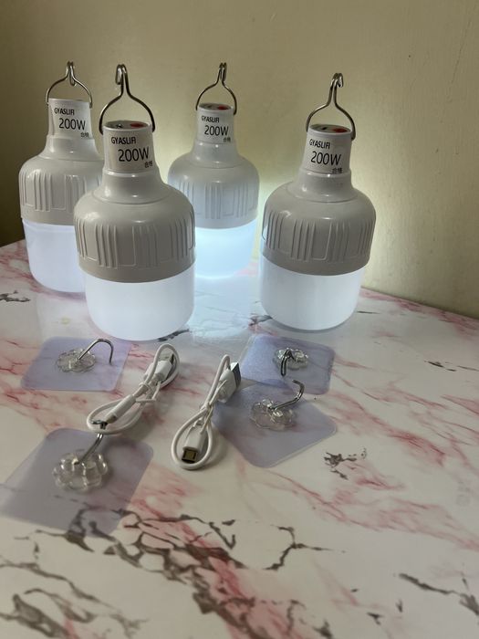 LED лампа 200W, usb-акумуляторна, ліхтар для кемпінга, антиблекаут