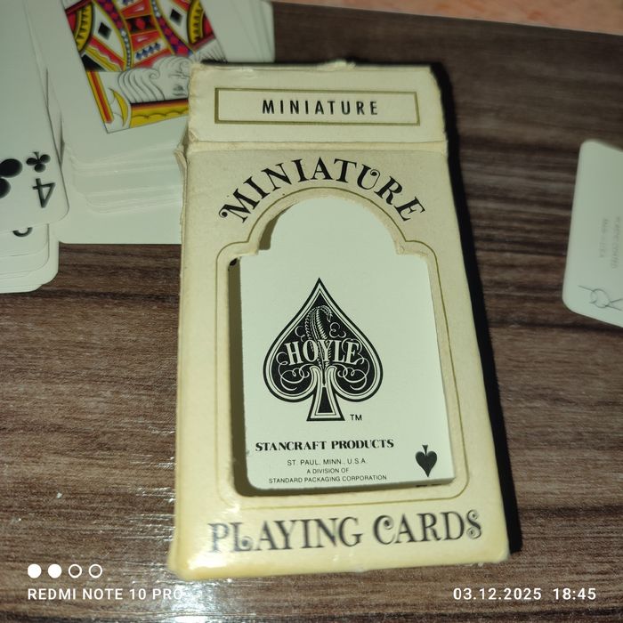 Карты игральные USA новые 52 шт.миниатюрные