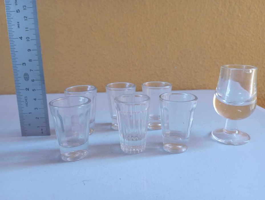 conjunto copos pequenos - anos 80