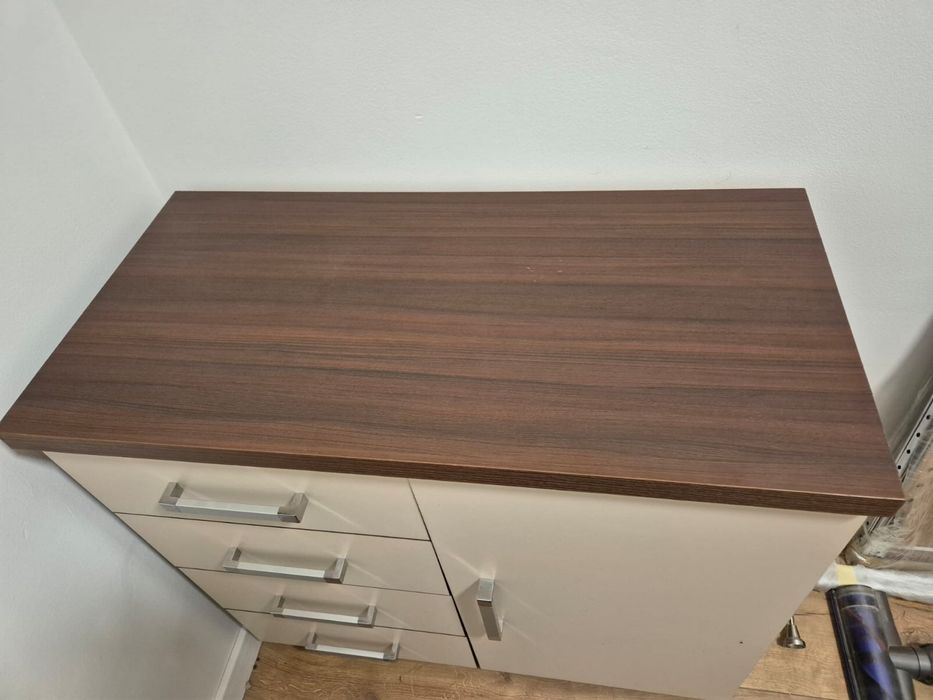 Meble wenge komoda szafa brąz wanilia