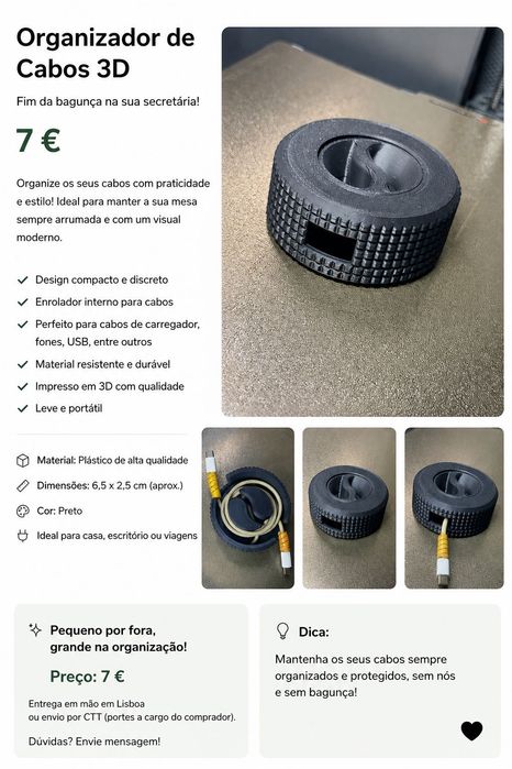 Organizador de Cabos 7€
