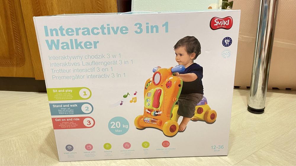 Ходунки каталка Smiki 3в1