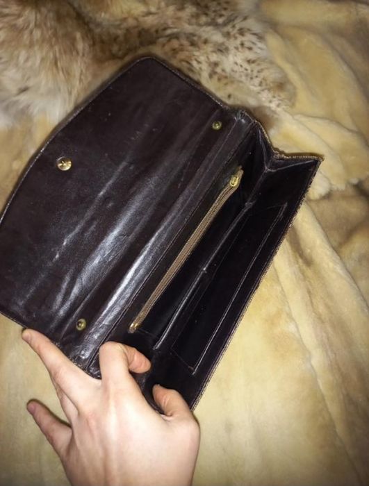 Сумка клатч крокодил