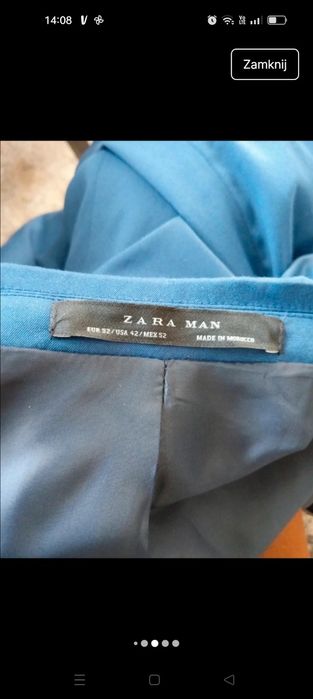 Marynarka Zara Man rozmiar XL