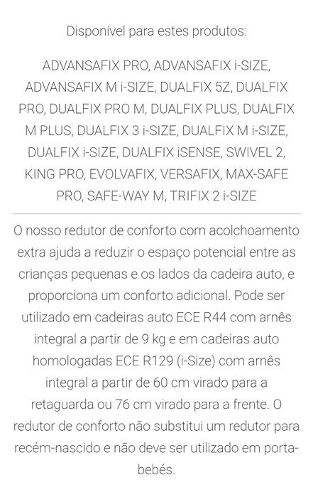 Redutor Conforto Britax Romer