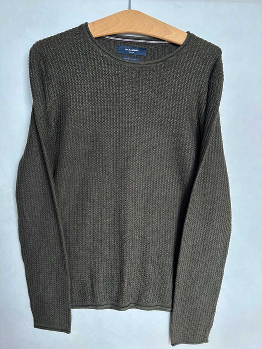 Jack & Jones _ Ciemnozielony sweterk lekki XS/S