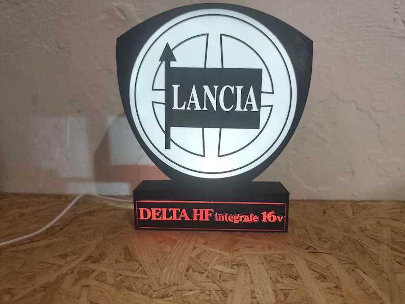 Lightbox Luminaria decorativa Lancia Delta HF integrale 16V