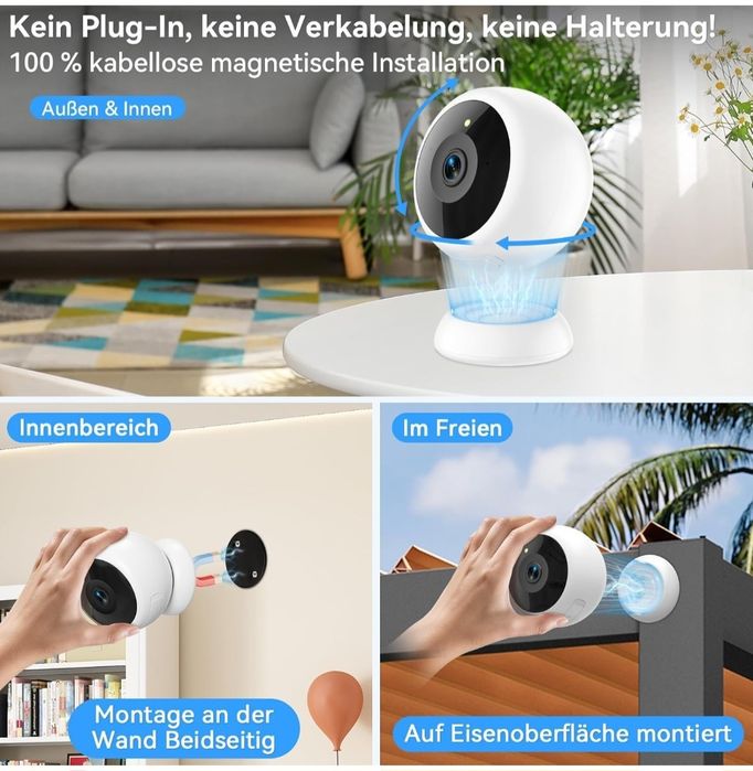 Бездротова Wi-Fi камера відеоспостереження AMTIFO 2K