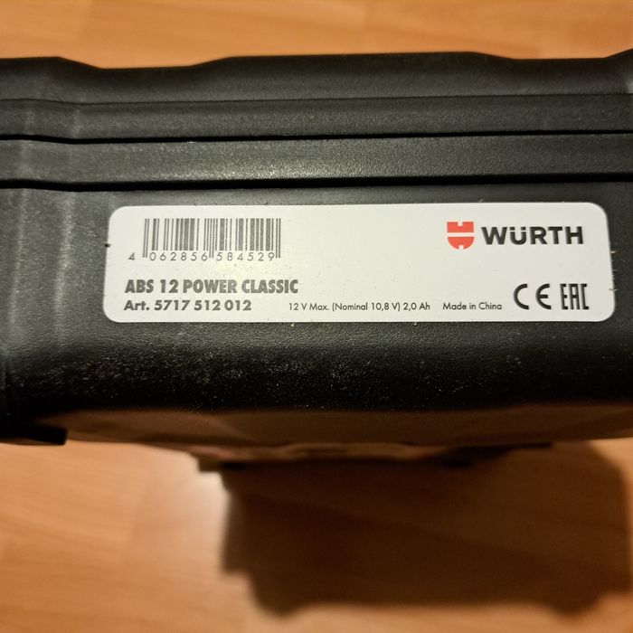 WURTH Wiertarko-wkrętarka akum. BS12-A +akum.2x2AH  NOWA