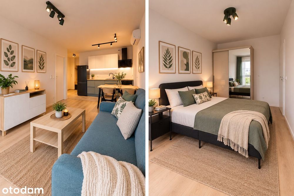 Nowe | 2 Pokoje | 42M² | Klimatyzacja | Pierwszy Najem | Leg­nicka 52B