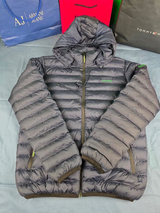 Kurtka męska zimowa puchowa Hugo Boss granat premium