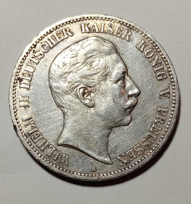 5 marek 1902 Prusy - srebro