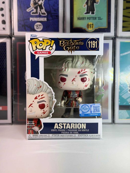Оригінальна колекційна фігурка Funko Pop 1191 Astarion Bloody Астаріон Baldur's Gate 3 Балдурс Гейт Ексклюзив Фанко Поп Статуетка Подарунок
