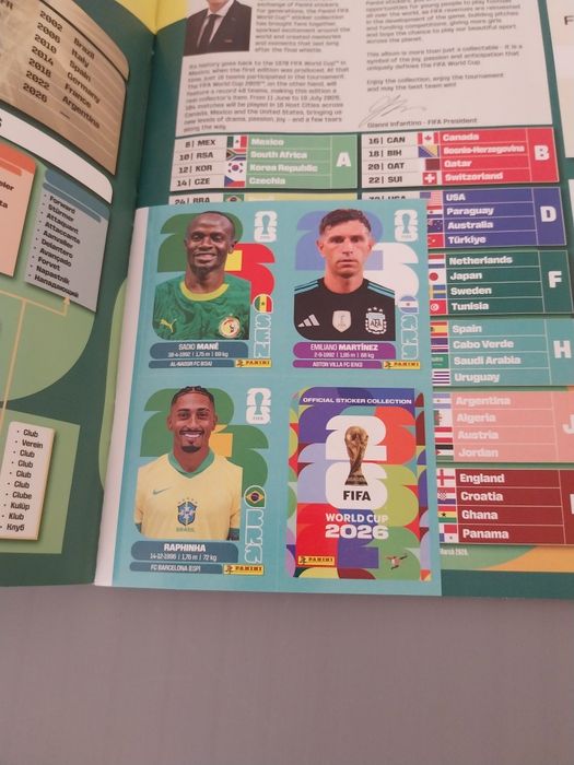 Caderneta vazia Mundial 2026