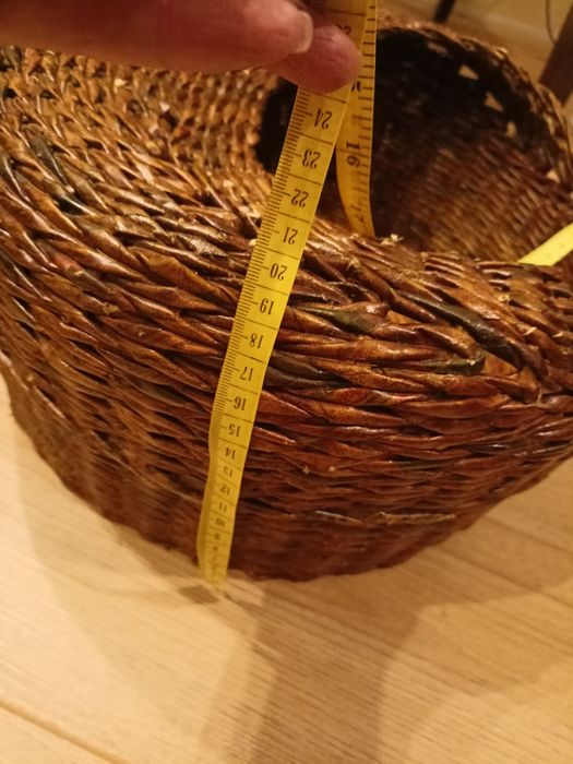 Корзина для кота из бумажной лозы