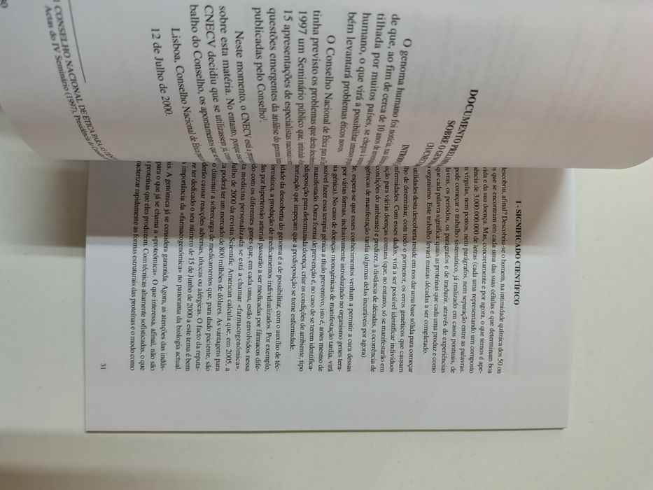 Conselho Nacional de ética para as ciências da vida - Vol. VII

Vol VI