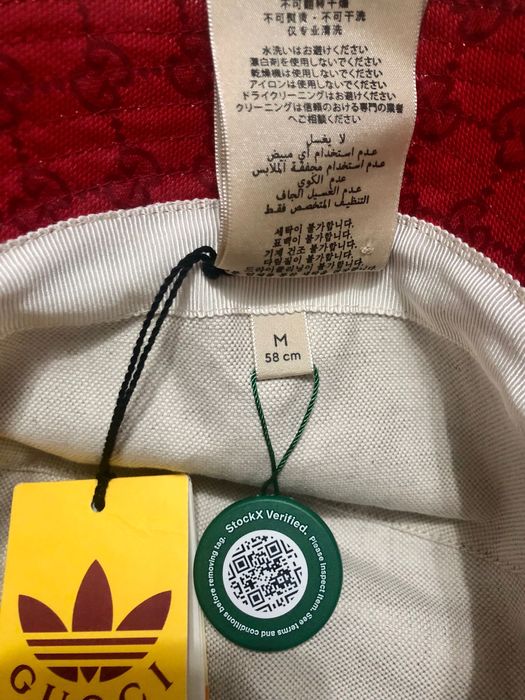 Adidas x Gucci GG Canvas Bucket Hat - M