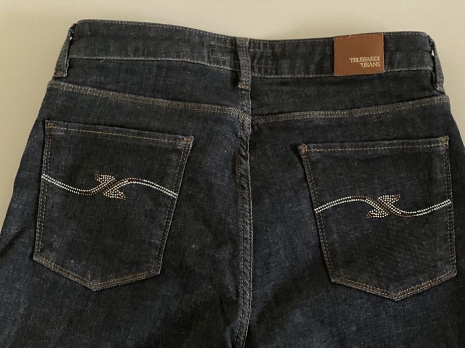Calças de ganga azul trussardi