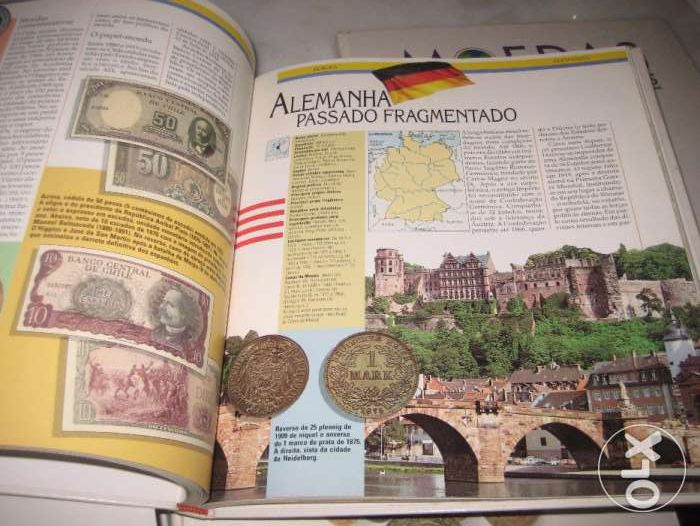 Coleção Completa Moedas Todo o Mundo(pasta+3livros)