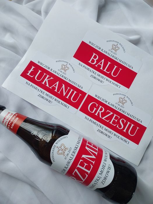 Naklejki na piwo tyskie somersby wieczór panieński kawalerski