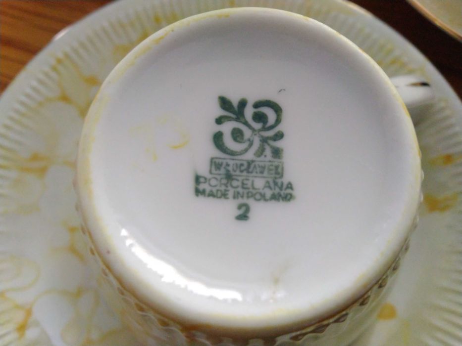Serwis porcelanowy Włocławek lata 70-te XX wieku.