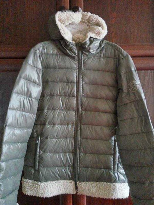 Мужская куртка с капюшоном стеганый авиатор бомбер пуховик от Crosby