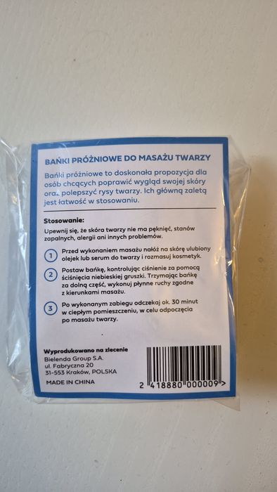 Bielenda bańki próżniowe do masażu twarzy 2 szt. NOWE