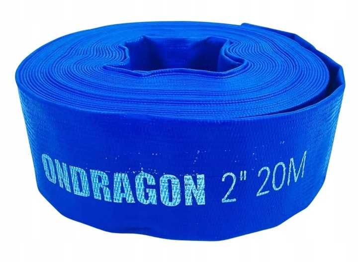 Wąż Tłoczny Gumowy 2" 20M Do Wody Czystej Brudnej Szamba Mocny Długi