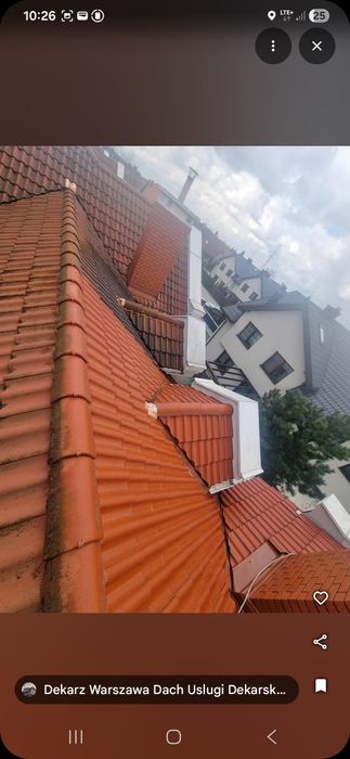 Usługi Dekarskie/Mycie dachów/Mycie Elewacji/Naprawa kominów