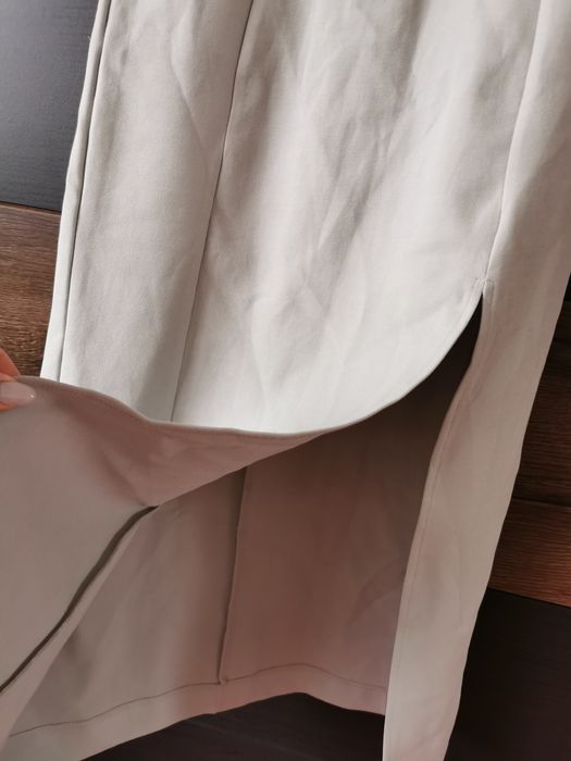 Midi sukienka zara suknia midi długa z rozcięciem L 40 dresowa