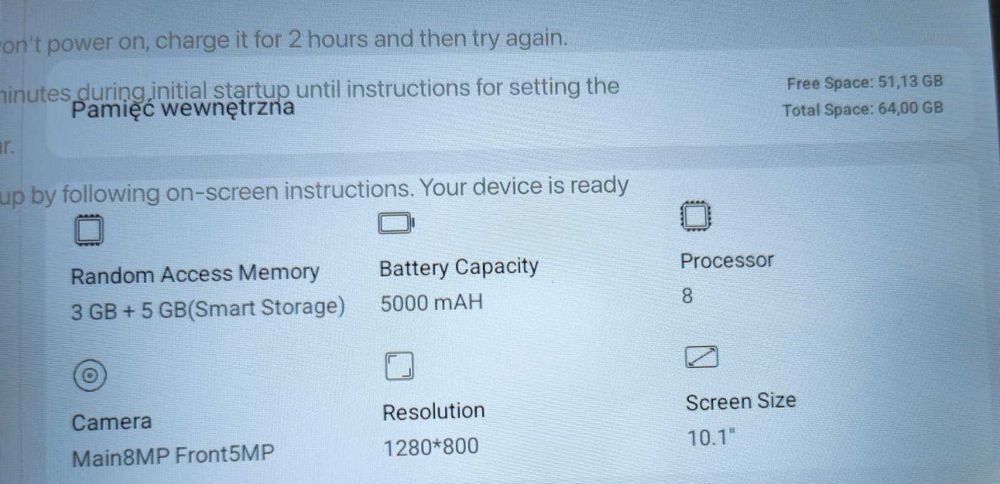 Tablet 11 cali, ANDROID Nowy