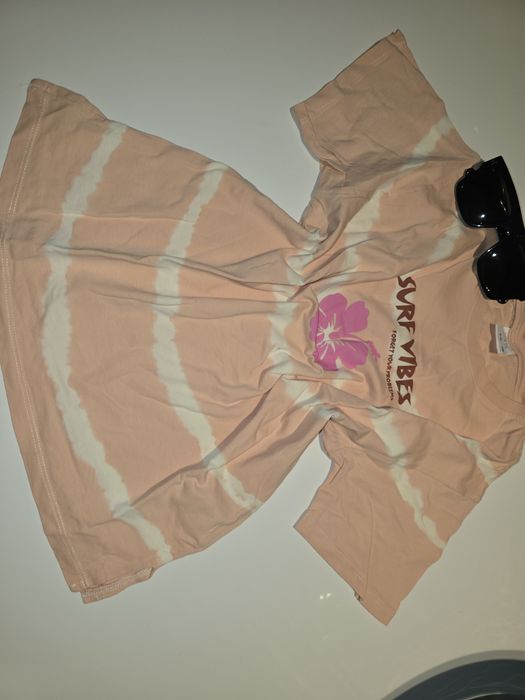 Dziecięca, używana, pomarańczowa koszulka z Zary