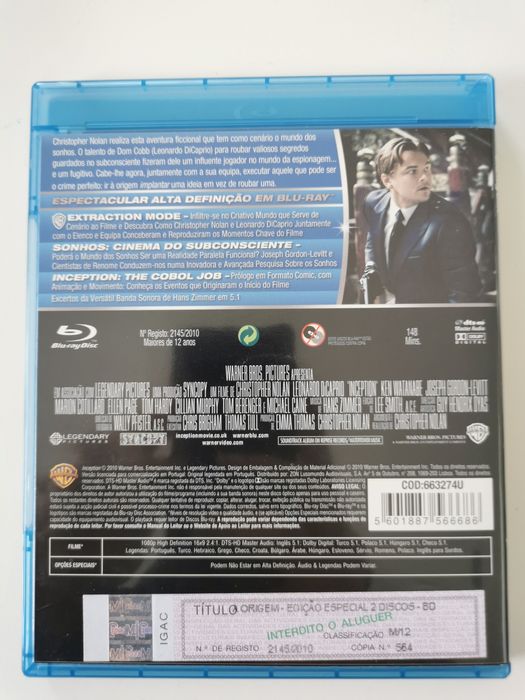 Blu-ray Filme A Origem