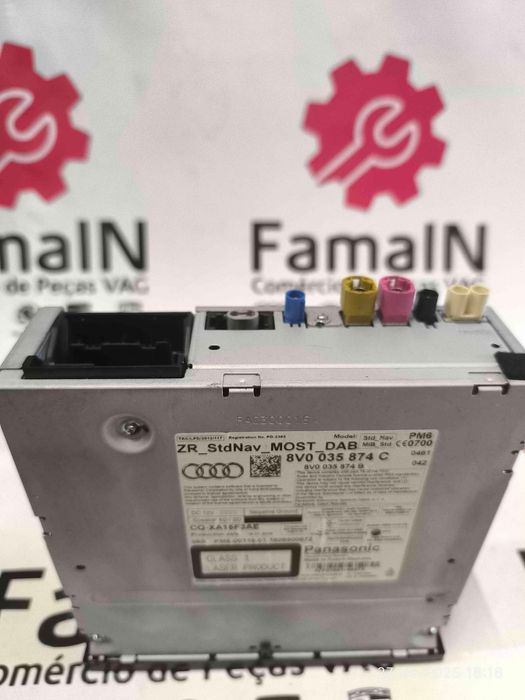 Rádio / Auto Rádio AUDI A3 2.0 TDI (105 kW / 143 cv) [09.2012 - 10.2020] 8VA035874C (OEM) | 8V0035874B (OEM) | XA15F3AE (OEM)