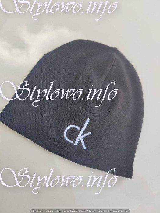 Czapka zimowa cieńsza lacoste calvin klein czapki
