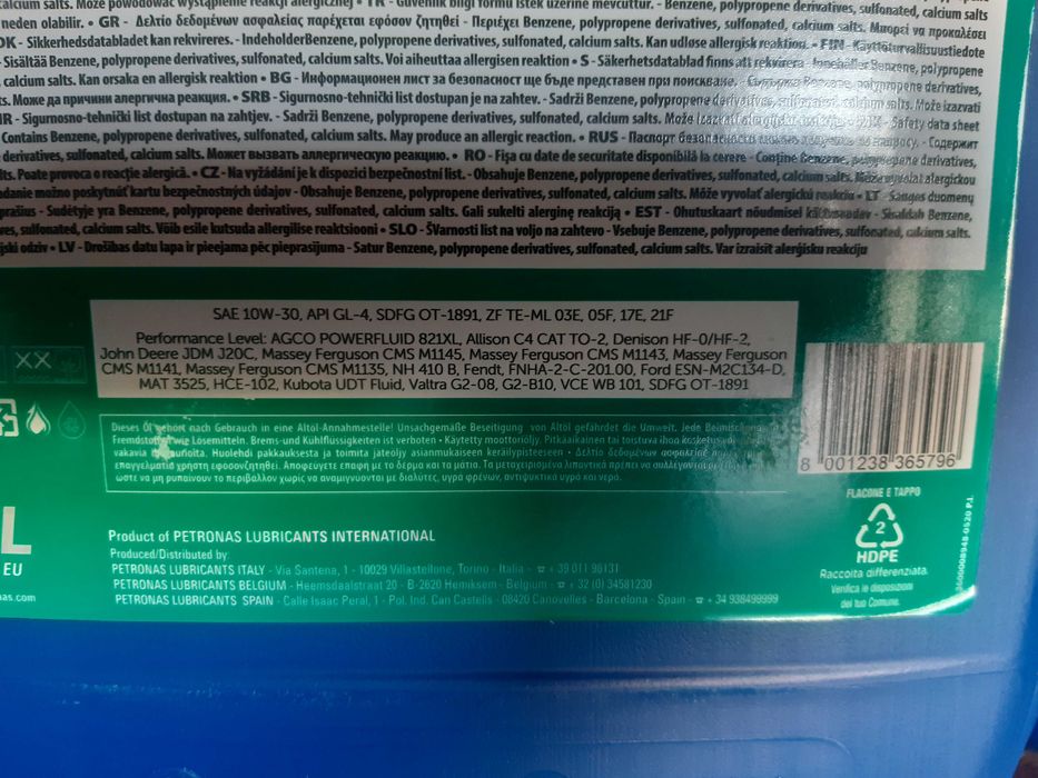 Olej Arbor MTF 10w30 20L taki sam jak Ambra Multi G SpiraxS4TXM Akcela