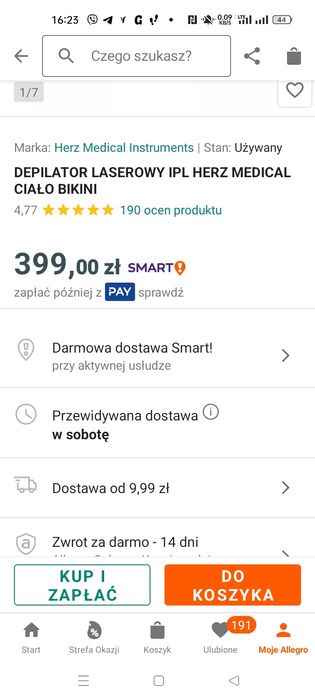 Épilation laserowy Herz Médical