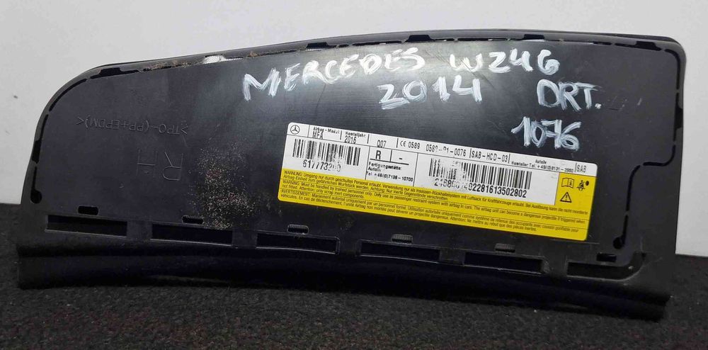 Airbag Banco Direito MERCEDES-BENZ B-CLASS Sports Tourer (W246, W242) ano 2014