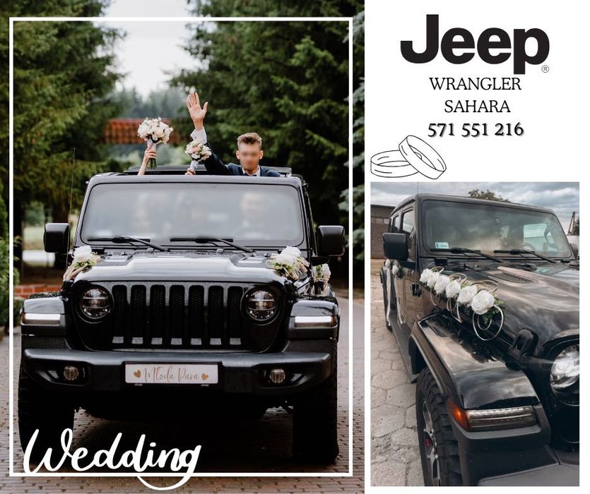 Twoje ślubne marzenie na kołach – Jeep Wrangler Sahara
