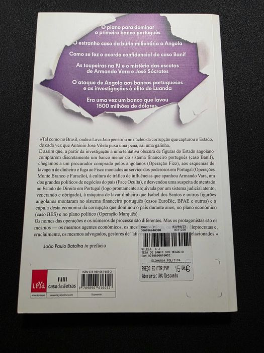 "A teia do Banif" de António José Vilela