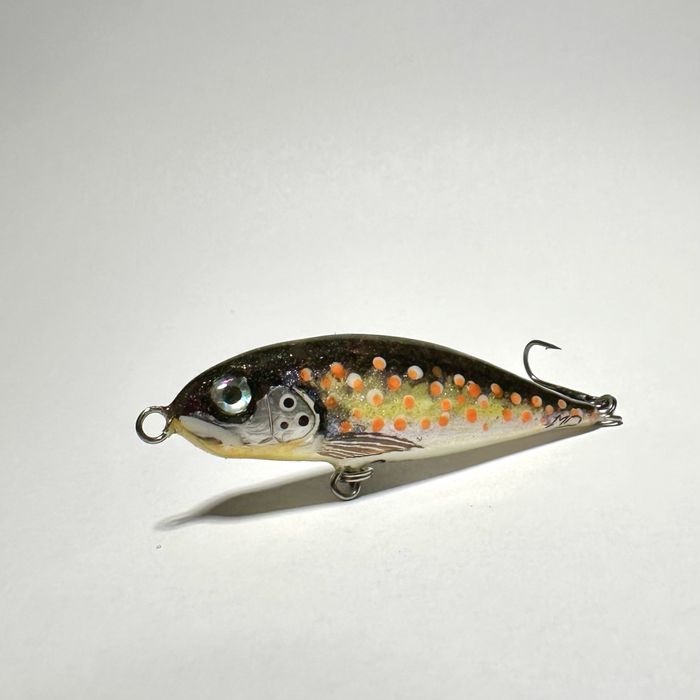Wobler bezsterowy 6cm, rękodzieło,pstrąg, okoń, kleń