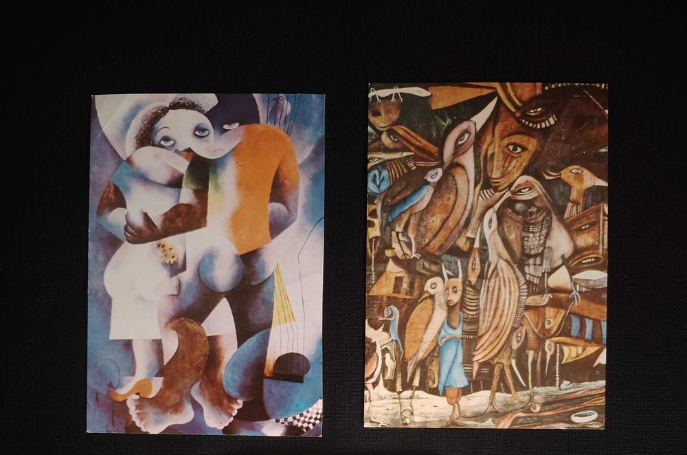 Moçambique - postais de pinturas moçambicanas