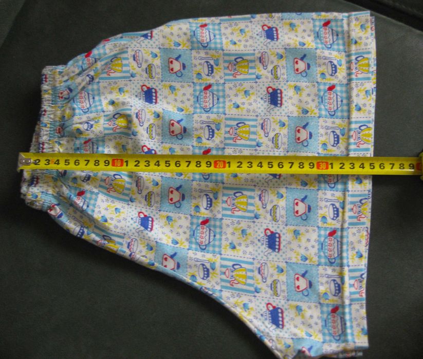 Pijama Camisola e Calão Tons Azuis NOVO
