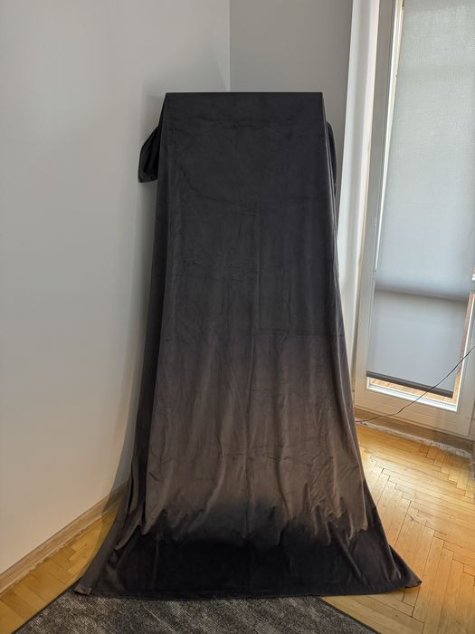 Штори велюрові. Велюр. Сірі