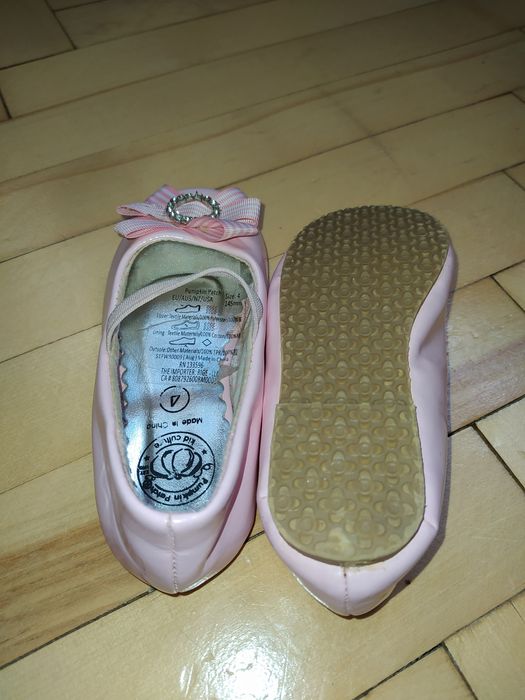 Балетки туфельки 13,5см рожеві і джинс.