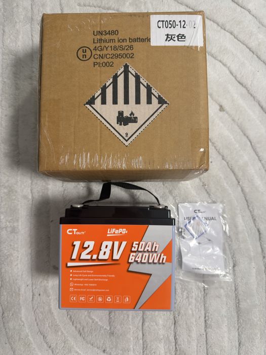 Аккумулятор LiFePO4 BMS Ctolity 12,8V 50 Ah 640 Wh